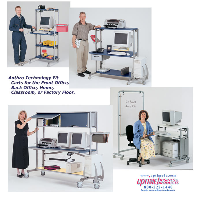 Anthro Fit System Computer Cart Gives You Value, Quality and Flexibility.