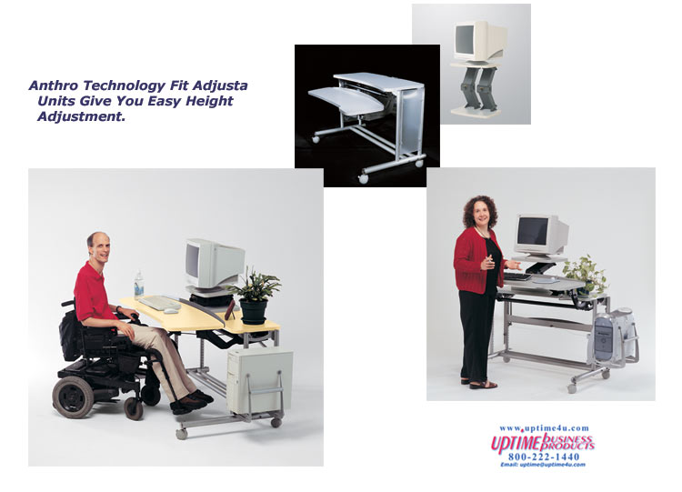 Anthro Fit System Computer Cart Gives You Value, Quality and Flexibility.