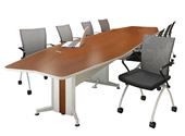 long conference table - boat shape