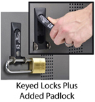 Chromebook cart locks