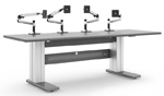 control room desk monitor arms