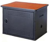 stacked laptop cabinet