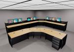 Flat Panel Desk with Modular Slat Wall Options