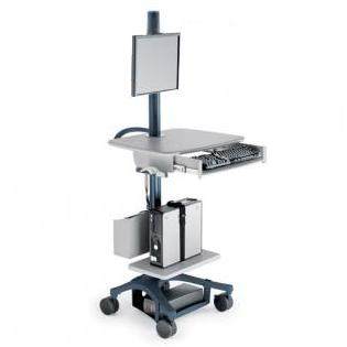 Height Adjustable Hospital Cart
