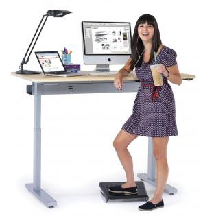 Height Adjustable Desk: Anthro Cart Elevate II Standing Workstations