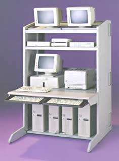 EDP NetCom3 preconfigured 48" wide lan furniture unit.