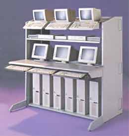 EDP NetCom 3 72" preconfigured unit.  Network furniture