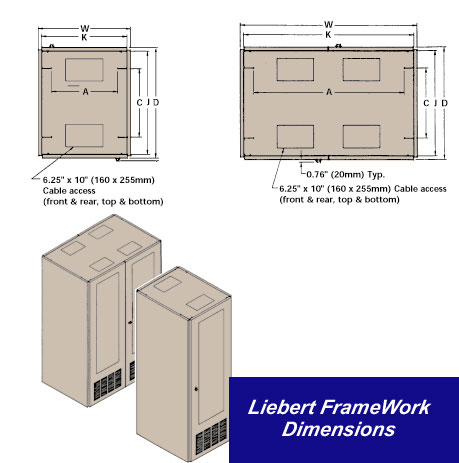 Liebert FrameWork rackmount cabinet