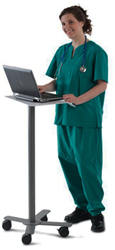 Anthro Peanut Laptop Floor Stand Medical