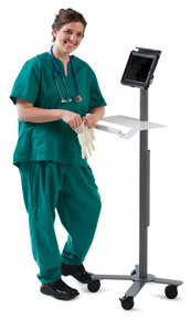 Anthro Peanut Taplet Floor Stand Medical
