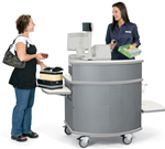 cash register carts / checkout stands - view 1