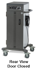 tablet cart rear view closed