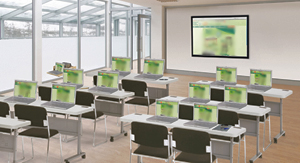 classroom computer table - view 3