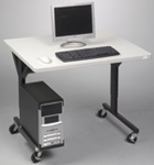 mobile computer training tables - alternate view