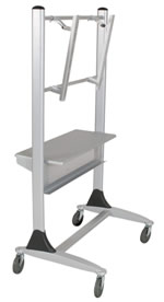 mobile flat screen tv cart - view 3