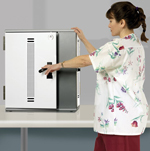 tablet charging cabinet on counter