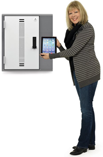 Anthro YESCABGMPW iPad Storage Cabinet Holds up to 20 Tablets and Other Hand-Helds