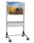 Mobile Flat Screen TV Cart with AV Equipment Shelf
