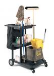 Three-Shelf Janitorial Cleaning Cart