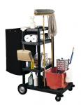 Four-Shelf Janitorial Cleaning Cart