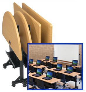 Folding Training Tables in a Variety of Shapes and Sizes